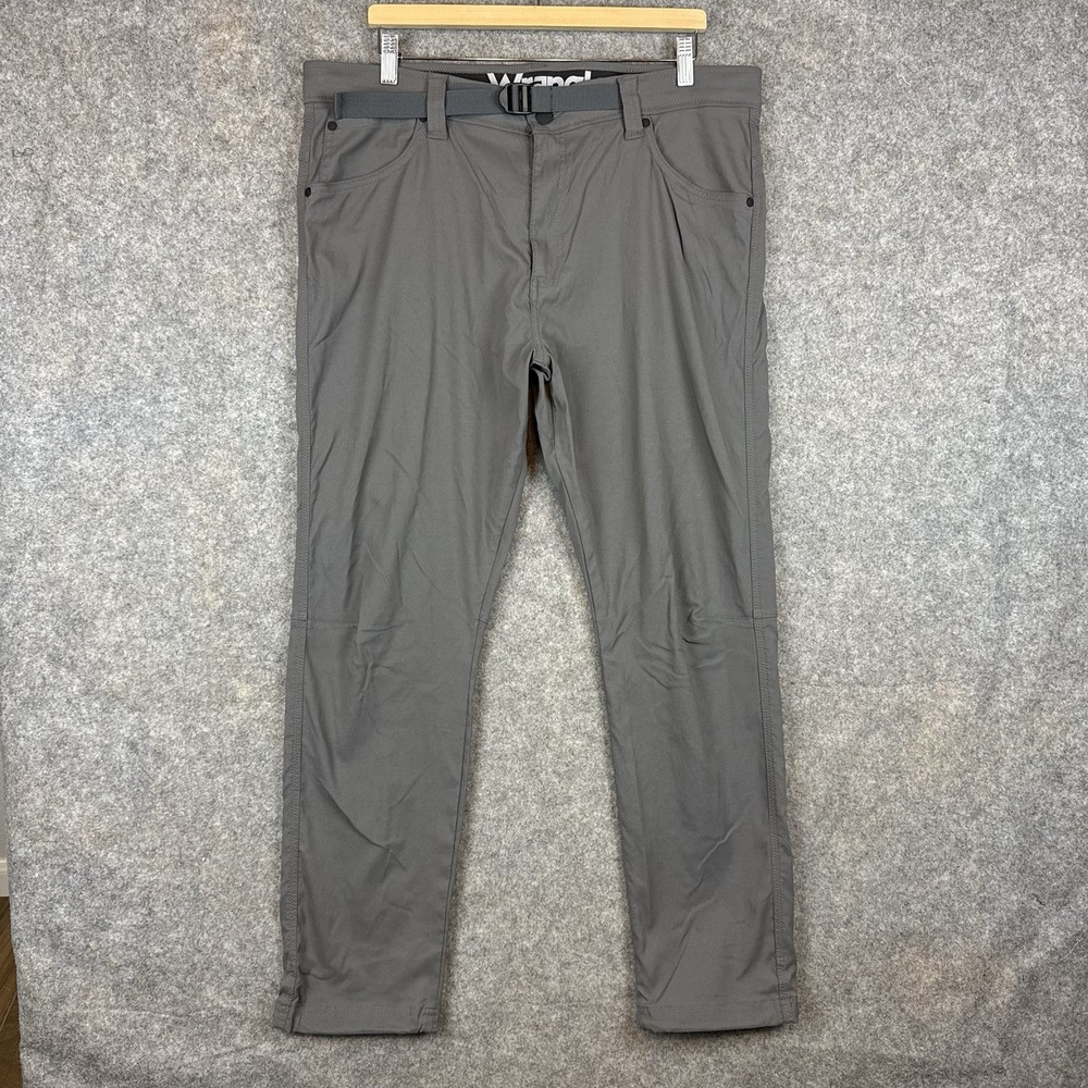 Wrangler All Terrain Gear Pants 38x30 Gray Utility Outdoor Gorpcore Belted